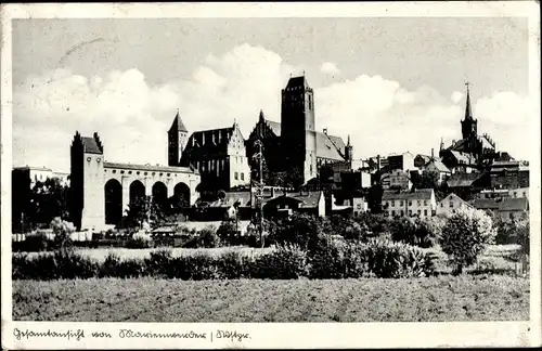 Ak Kwidzyn Marienwerder Westpreußen, Gesamtansicht