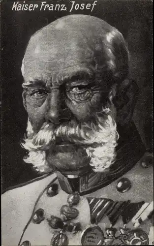 Künstler Ak Kaiser Franz Joseph I., Portrait