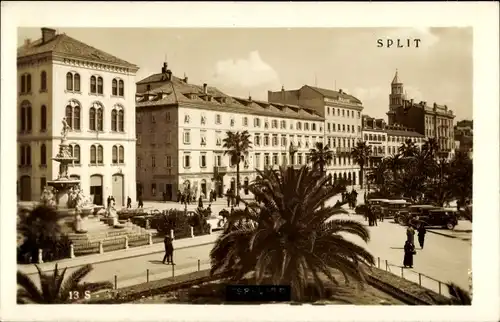 Foto Ak Split Kroatien, Teilansicht