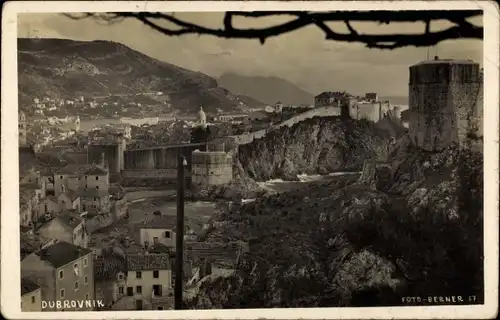 Foto Ak Dubrovnik Kroatien, Stadtpanorama