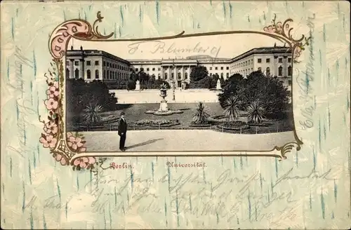 Passepartout Ak Berlin Mitte, Universität, Unter den Linden