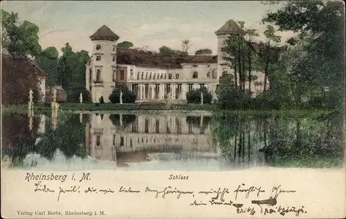 Ak Rheinsberg in der Mark, Schloss