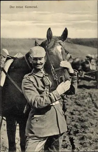 Ak Das Deutsche Heer, Der treue Kamerad, Soldat mit seinem Pferd