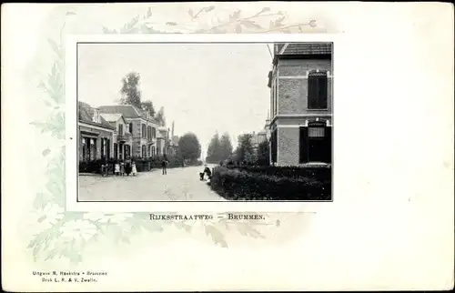 Passepartout Ak Brummen Gelderland, Rijksstraatweg