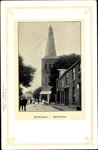 Passepartout Ak Brummen Gelderland, Kerkstraat