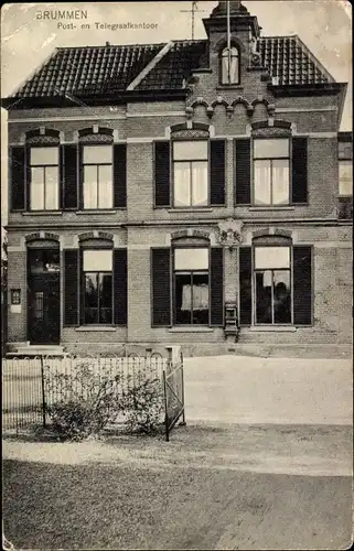 Ak Brummen Gelderland, Post- en Telegraafkantoor