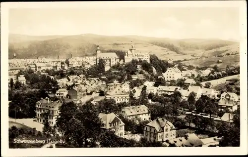 Ak Schwarzenberg im Erzgebirge Sachsen, Panorama