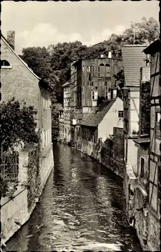 Ak Zeitz an der Weißen Elster im Burgenlandkreis, Am Mühlgraben