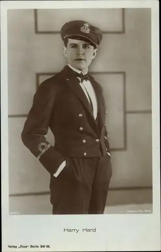 Ak Schauspieler Harry Hardt, Portrait in Uniform
