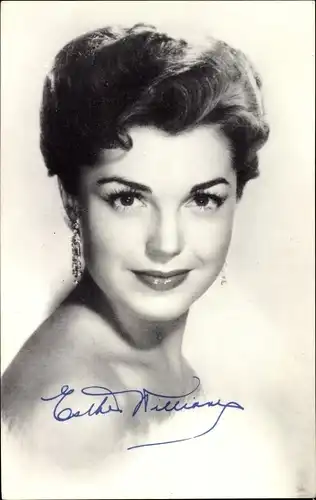 Ak Schauspielerin Esther Williams, Portrait