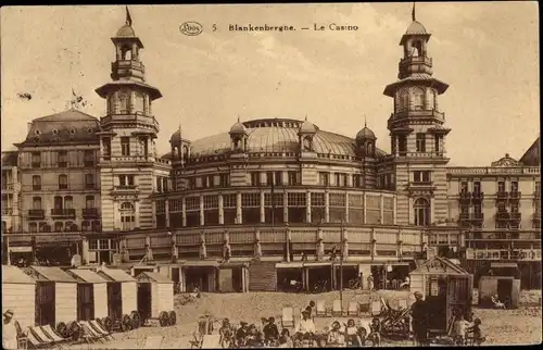 Ak Blankenberghe Blankenberge Westflandern, Le Casino