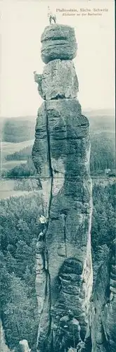 Klapp Ak Königstein an der Elbe Sächsische Schweiz, Pfaffenstein, Barbarine