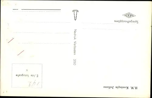 Ak Juliana der Niederlande, Portrait