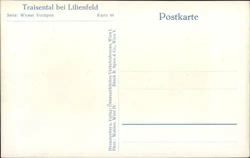 Ak Lilienfeld in Niederösterreich, Traisental, Winter, Wiener Voralpen