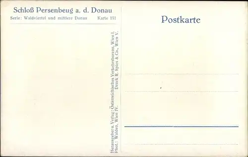 Ak Persenbeug Gottsdorf an der Donau Niederösterreich, Schloss Persenbeug