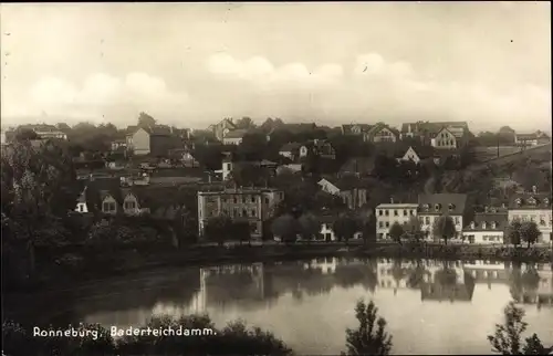 Ak Ronneburg in Thüringen, Baderteichdamm