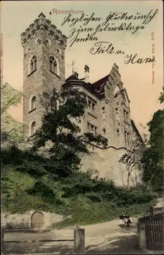 Ak Ronneburg in Thüringen, Schloss