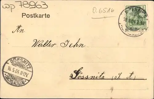 Ak Ronneburg in Thüringen, Schloss