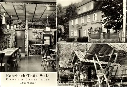 Ak Rohrbach in Thüringen, Konsum-Gaststätte Auerhahn