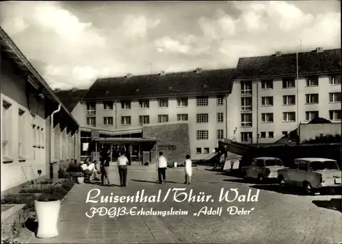 Ak Luisenthal im Thüringer Wald, FDGB-Erholungsheim Adolf Deter, Eingang