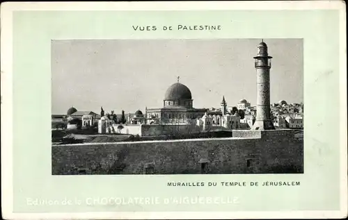 Ak Jerusalem Israel, Ansichten von Palästina, Tempelmauern