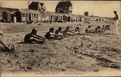 Ak Merlimont Plage Pas de Calais, Körperkultur