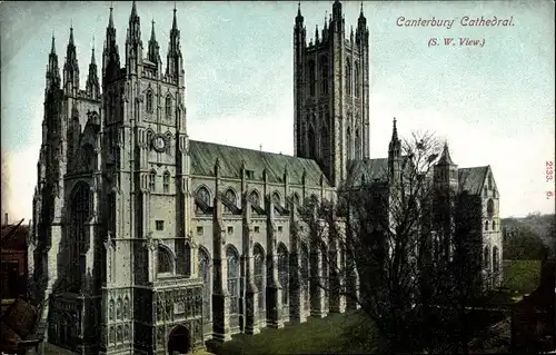 Ak Canterbury Kent England, SW-Ansicht