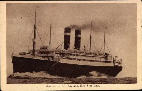 Ak SS Lapland, Red Star Line