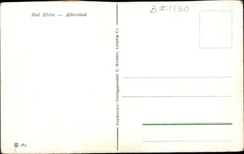 Ak Bad Elster im Vogtland, Albert-Bad