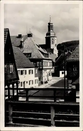 Ak Geising Altenberg im Erzgebirge, Blick zur Kirche