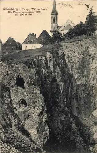 Ak Altenberg im Erzgebirge, Die Pinge