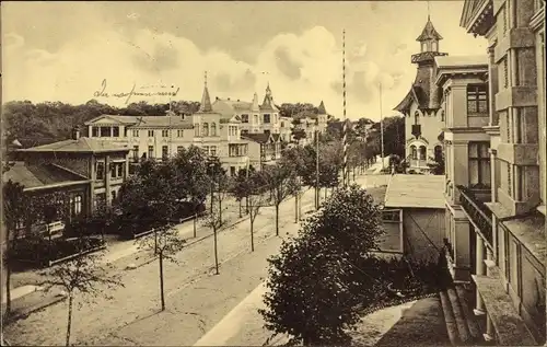 Ak Ostseebad Zinnowitz auf Usedom, Neue Strandstraße