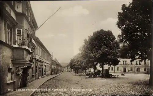 Ak Bad Frankenhausen am Kyffhäuser Thüringen, Rathaus, Markt