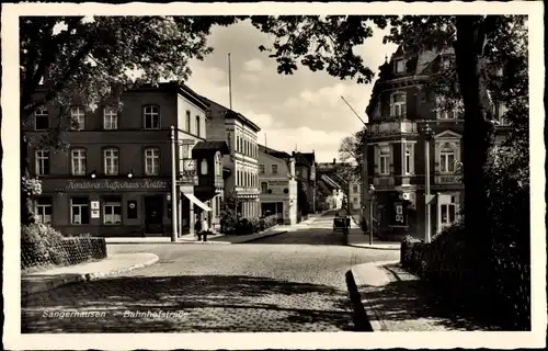 Ak Sangerhausen am Südharz, Bahnhofstraße