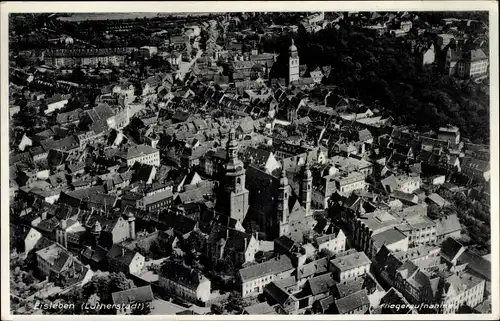 Ak Lutherstadt Eisleben, Luftaufnahme