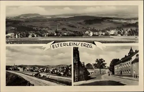 Ak Elterlein im Erzgebirge, Panorama, Teilansichten