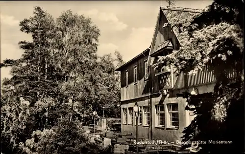 Ak Rudolstadt in Thüringen, Berggaststätte Marienturm