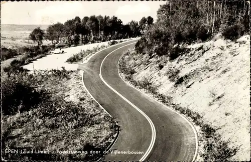 Ak Epen Limburg Niederlande, Toeristenweg door de Vijlenerbossen