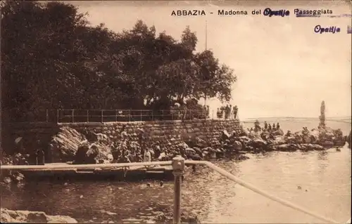 Ak Opatija Abbazia Kroatien, Madonna del mare