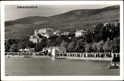 Ak Crikvenica Kroatien, Strandpartie