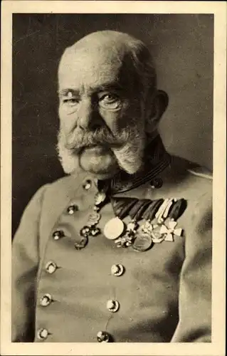 Ak Kaiser Franz Joseph I., Portrait, Orden