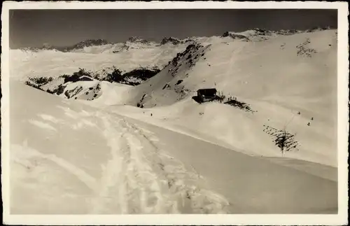 Ak Arosa Kanton Graubünden Schweiz, Weißhornhütte