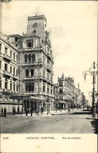 Ak Rio de Janeiro Brasilien, Avenida Central