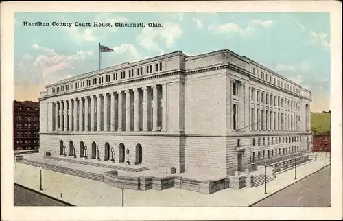 Ak Cincinnati Ohio USA, Gerichtsgebäude von Hamilton County
