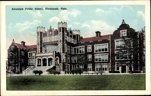 Ak Cincinnati Ohio USA, öffentliche Schule Avondale