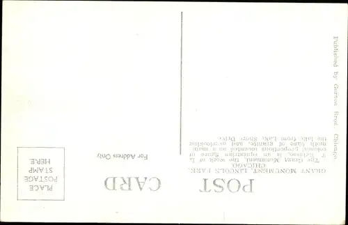 Ak Chicago Illinois USA, Grants Monument von Searchlight