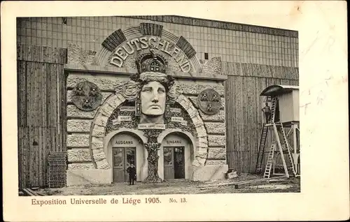 Postkarte Lüttich Lüttich Wallonien, Weltausstellung 1905