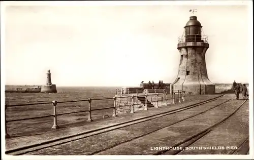 Ak South Shields South Tyneside Nordostengland, Ligthouse