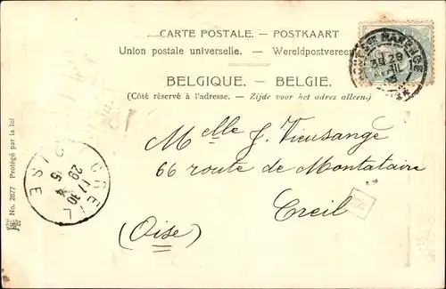 Präge Wappen Ak Brüssel Brüssel, Kongresssäule