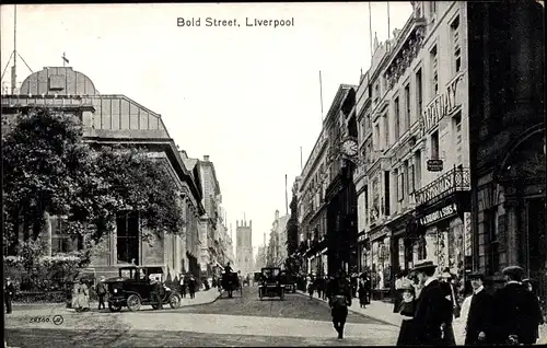 Ak Liverpool Merseyside England, Bold Street, Faraday & Sons, Diamonds